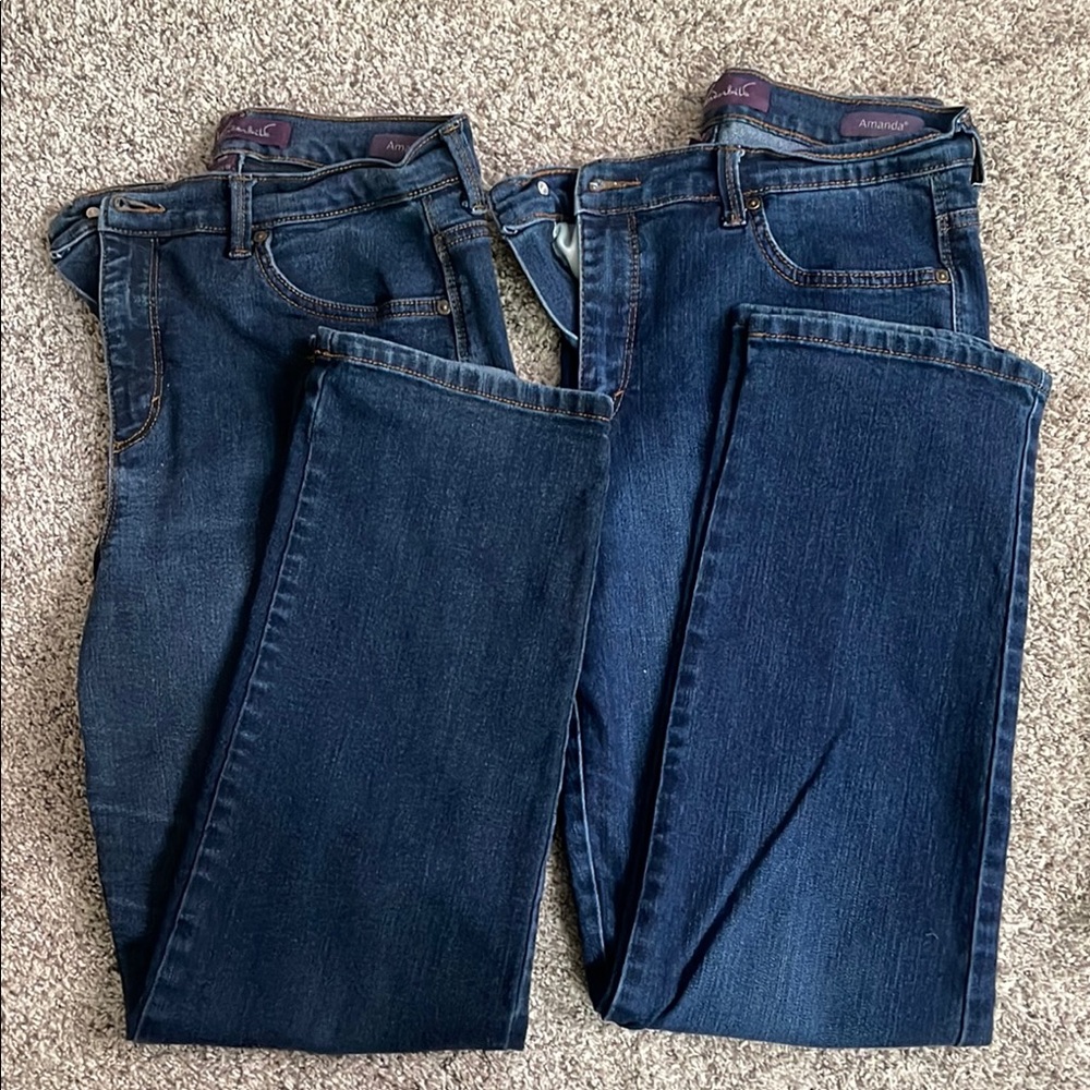 Gloria Vanderbilt Amanda Straight Leg Jeans